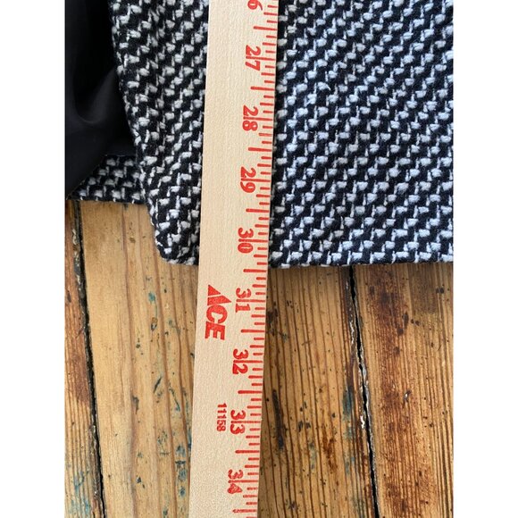 Houndstooth Pattern Womens Blazer Coat Lightweight Open Front Polyester - Picture 7 of 7